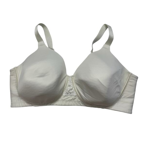 VANITY FAIR Beauty Back Full Figure Wireless Smoothing Bra White 38D #71380 - Picture 1 of 5